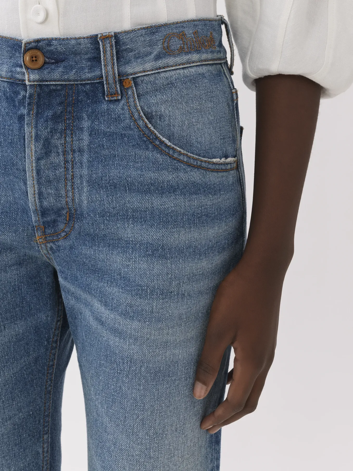 Women Chloé Fuego Cropped Bootcut Jeans