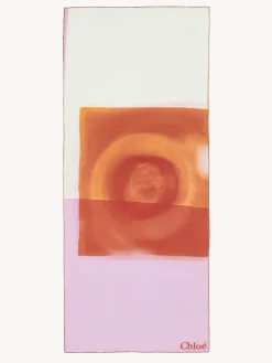 Women Chloé Fusion Printed Long Scarf
