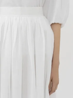 Women Chloé Gathered Midi Skirt