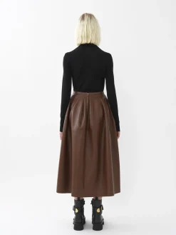 Women Chloé Gathered Midi Skirt