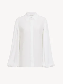 Women Chloé Gathered-Sleeve Blouse