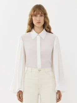 Women Chloé Gathered-Sleeve Blouse