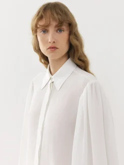Women Chloé Gathered-Sleeve Blouse