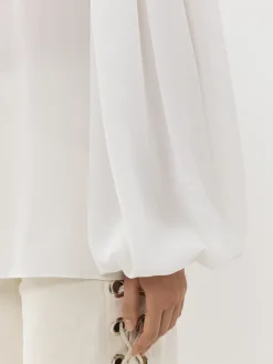 Women Chloé Gathered-Sleeve Blouse
