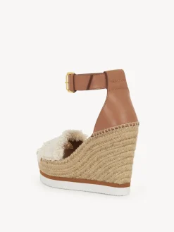 Women Chloé Glyn Fringed Espadrille Wedge