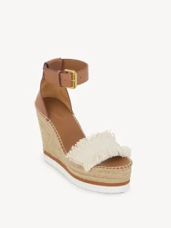 Women Chloé Glyn Fringed Espadrille Wedge