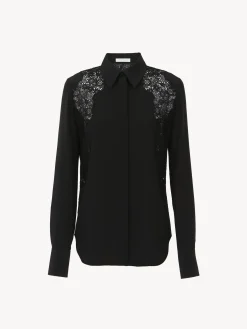 Women Chloé Guipure-Detail Blouse