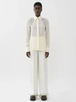 Women Chloé Guipure-Detail Blouse