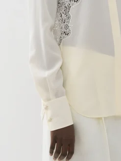 Women Chloé Guipure-Detail Blouse