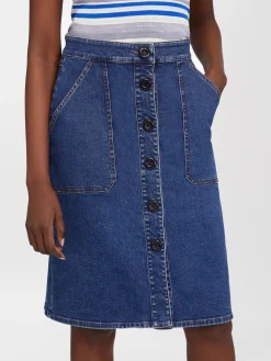 Women Chloé Knee-Length Denim Skirt