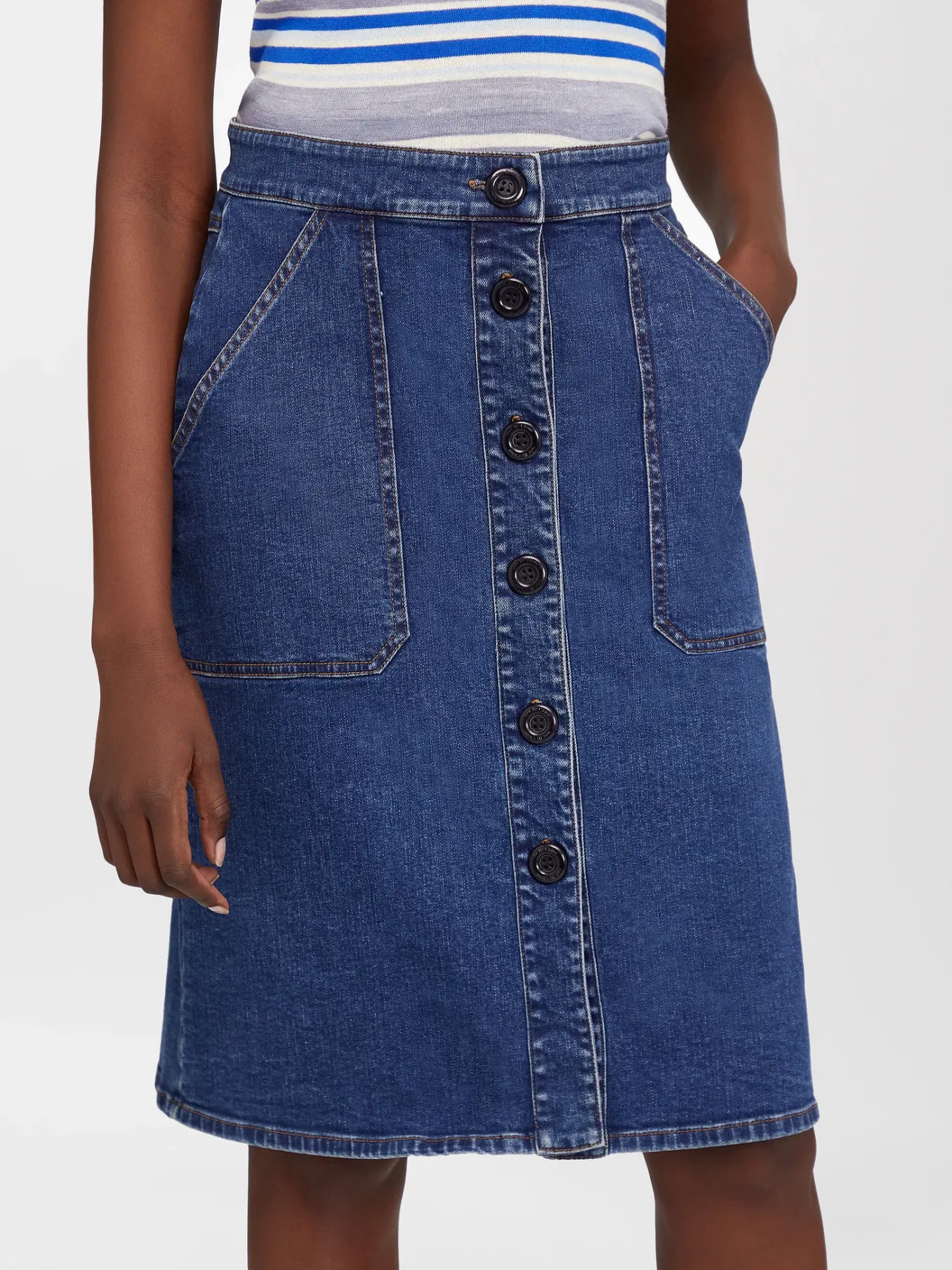 Women Chloé Knee-Length Denim Skirt