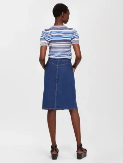 Women Chloé Knee-Length Denim Skirt