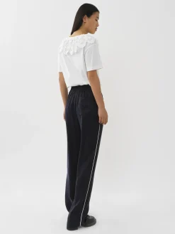 Women Chloé Lace Collar T-Shirt