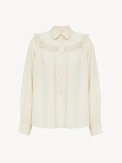 Women Chloé Lace Trimmed Shirt
