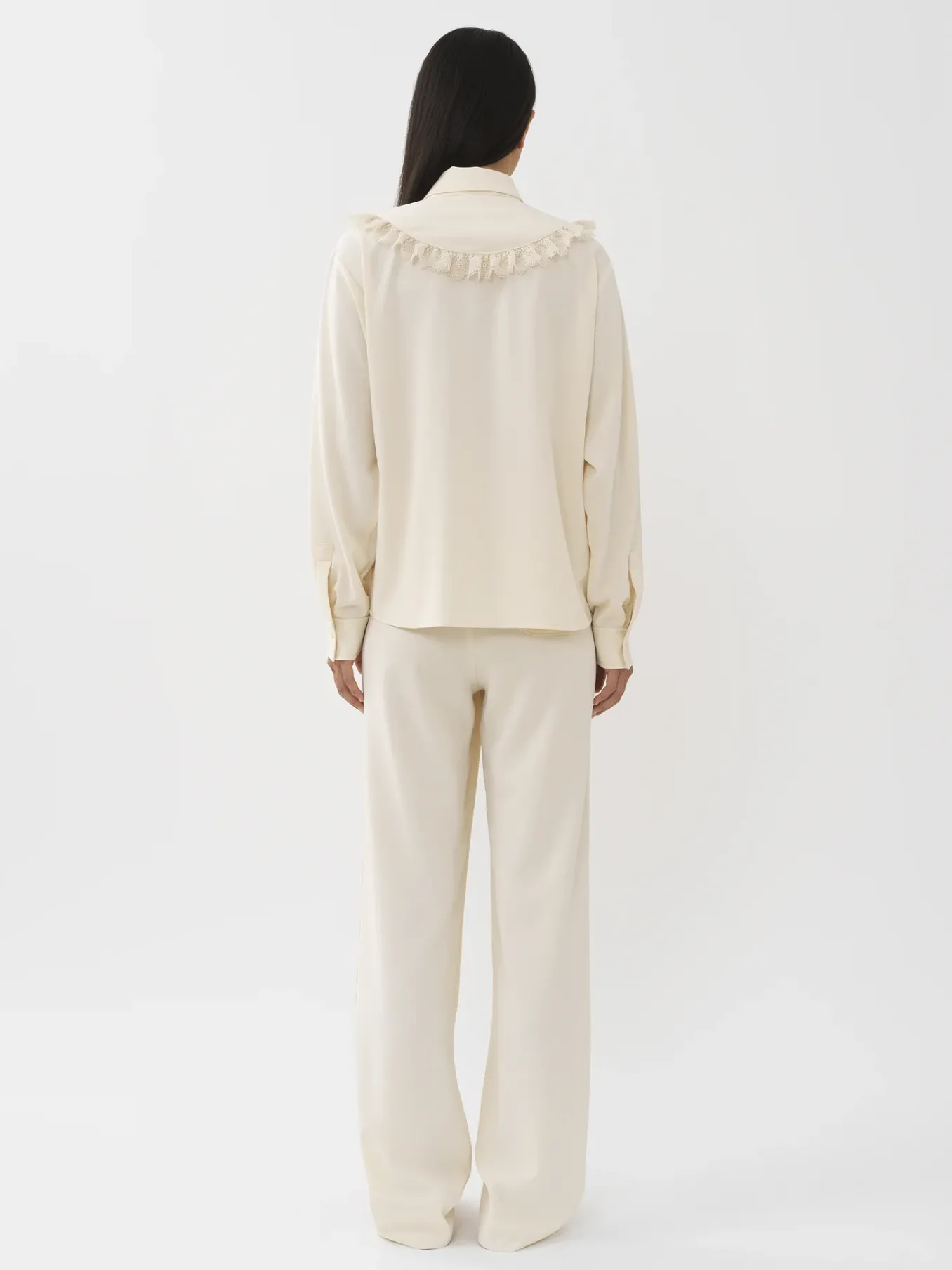 Women Chloé Lace Trimmed Shirt