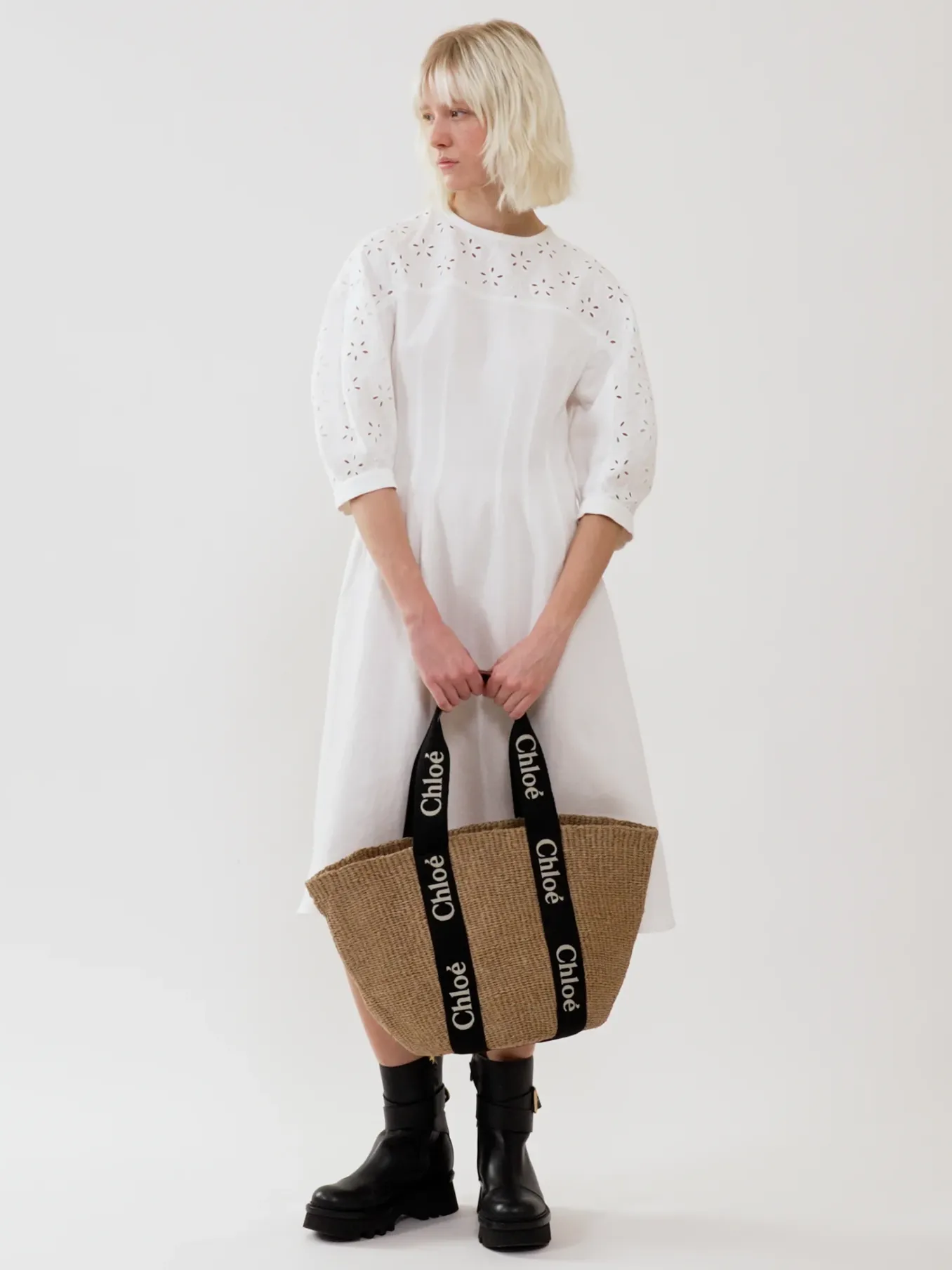 Women Chloé Large Woody Basket