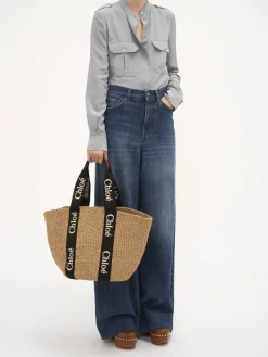Women Chloé Large Woody Basket
