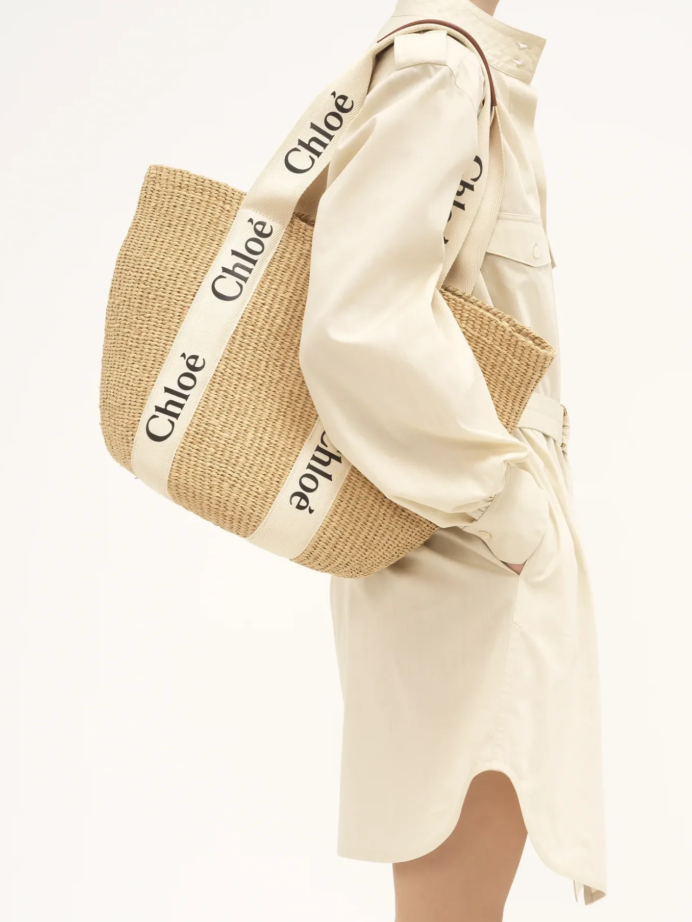 Women Chloé Large Woody Basket