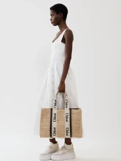 Women Chloé Large Woody Tote Bag