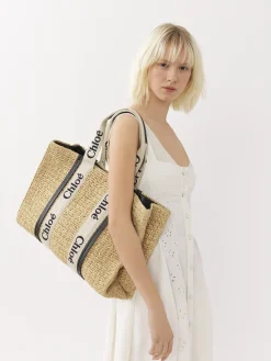 Women Chloé Large Woody Tote Bag
