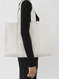 Women Chloé Large Woody Tote Bag
