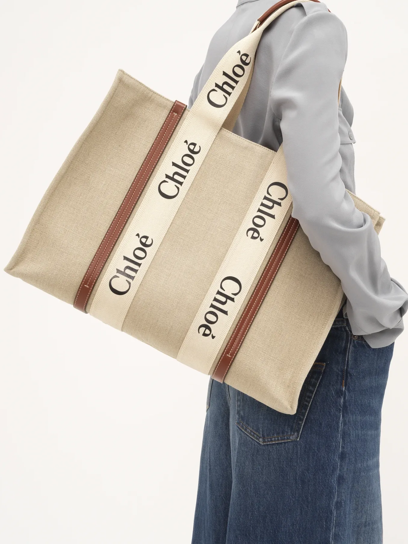 Women Chloé Large Woody Tote Bag
