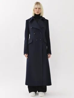 Women Chloé Long Double-Breasted Coat