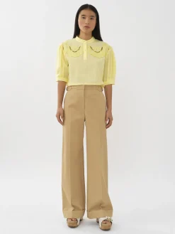 Women Chloé Mao Collar Top