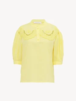 Women Chloé Mao Collar Top