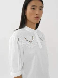 Women Chloé Mao Collar Top