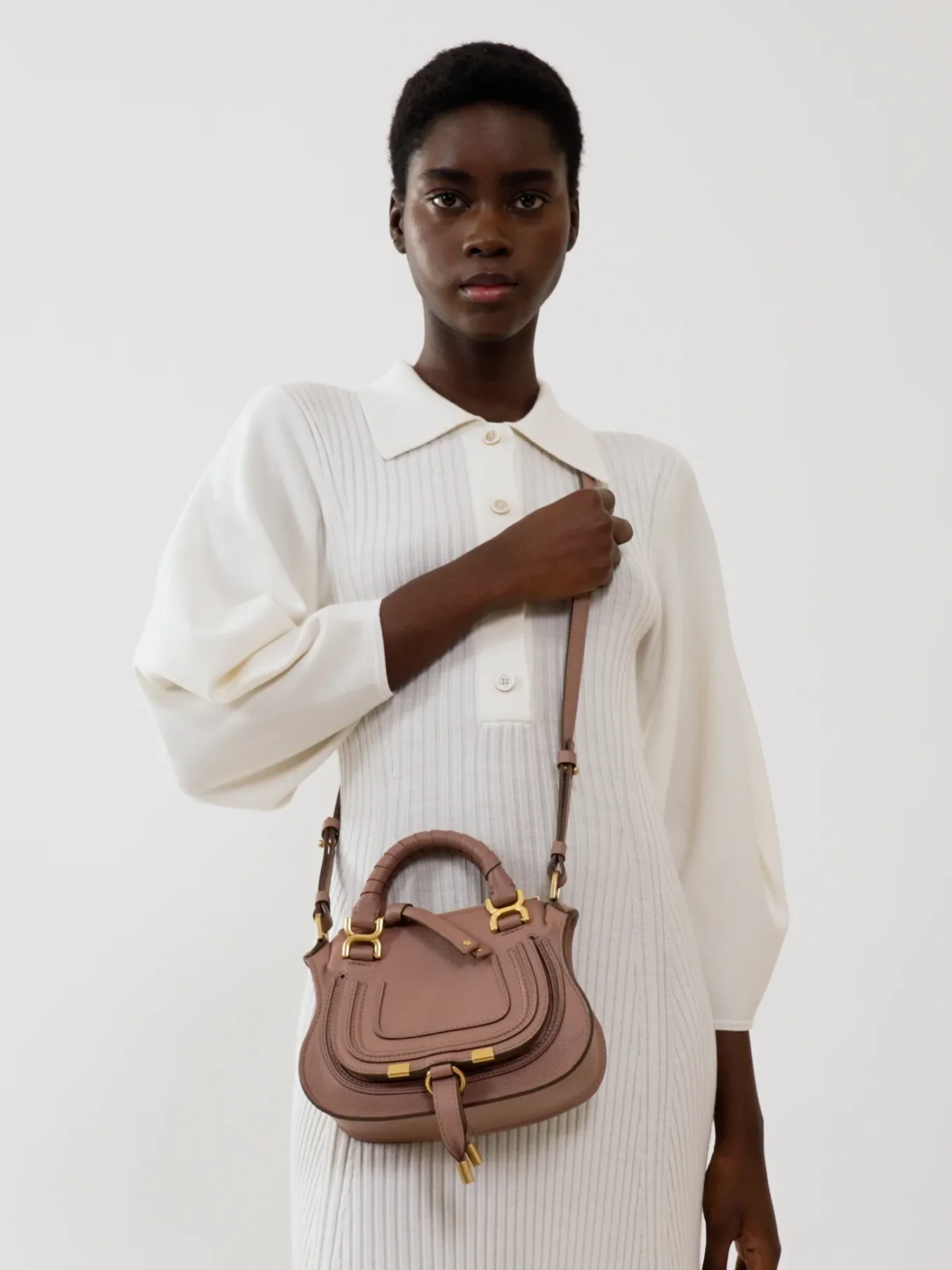 Women Chloé Marcie Mini Double Carry Bag