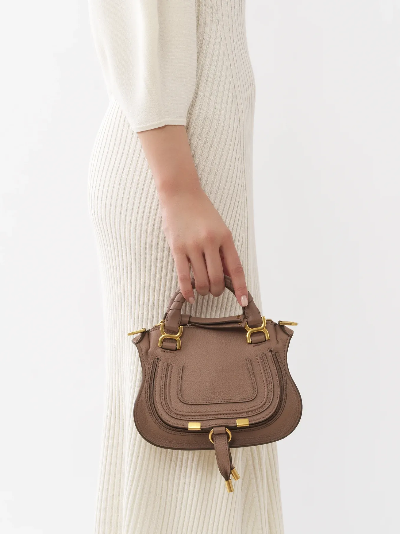 Women Chloé Marcie Mini Double Carry Bag