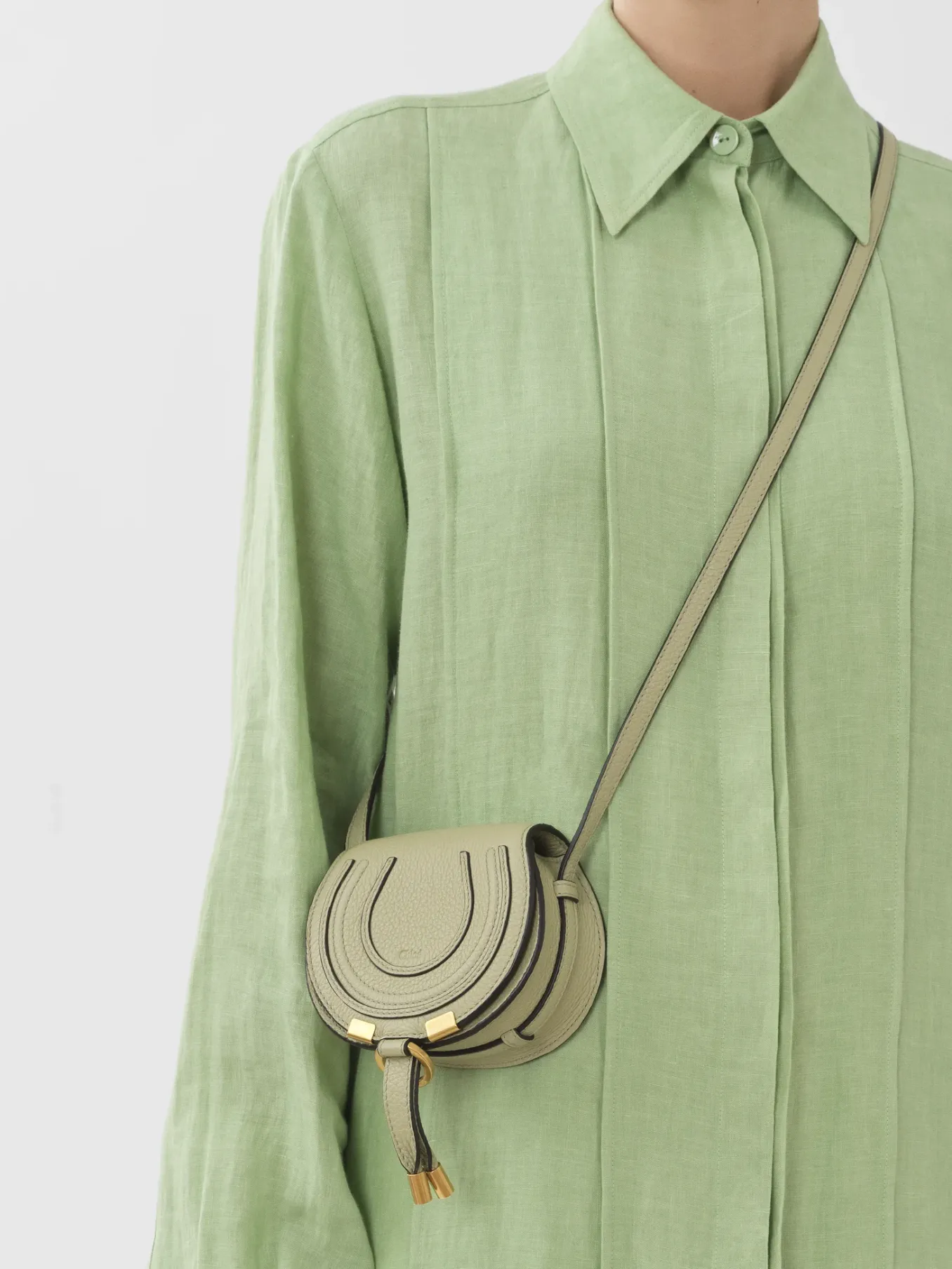 Women Chloé Marcie Nano Saddle Bag