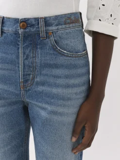 Women Chloé Masaya Cropped Straight Jeans