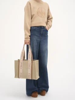Women Chloé Medium Woody Tote Bag