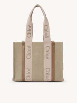 Women Chloé Medium Woody Tote Bag