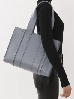 Women Chloé Medium Woody Tote Bag