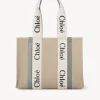 Women Chloé Medium Woody Tote Bag