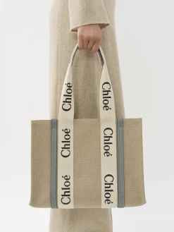 Women Chloé Medium Woody Tote Bag