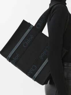 Women Chloé Medium Woody Tote Bag