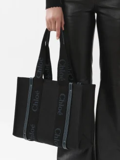 Women Chloé Medium Woody Tote Bag