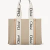 Women Chloé Medium Woody Tote Bag