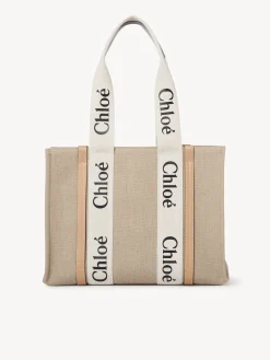 Women Chloé Medium Woody Tote Bag