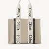 Women Chloé Medium Woody Tote Bag