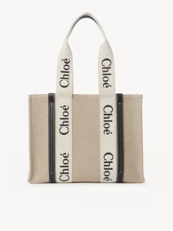 Women Chloé Medium Woody Tote Bag
