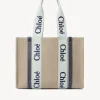 Women Chloé Medium Woody Tote Bag
