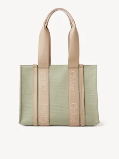 Women Chloé Medium Woody Tote Bag