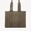 Women Chloé Medium Woody Tote Bag