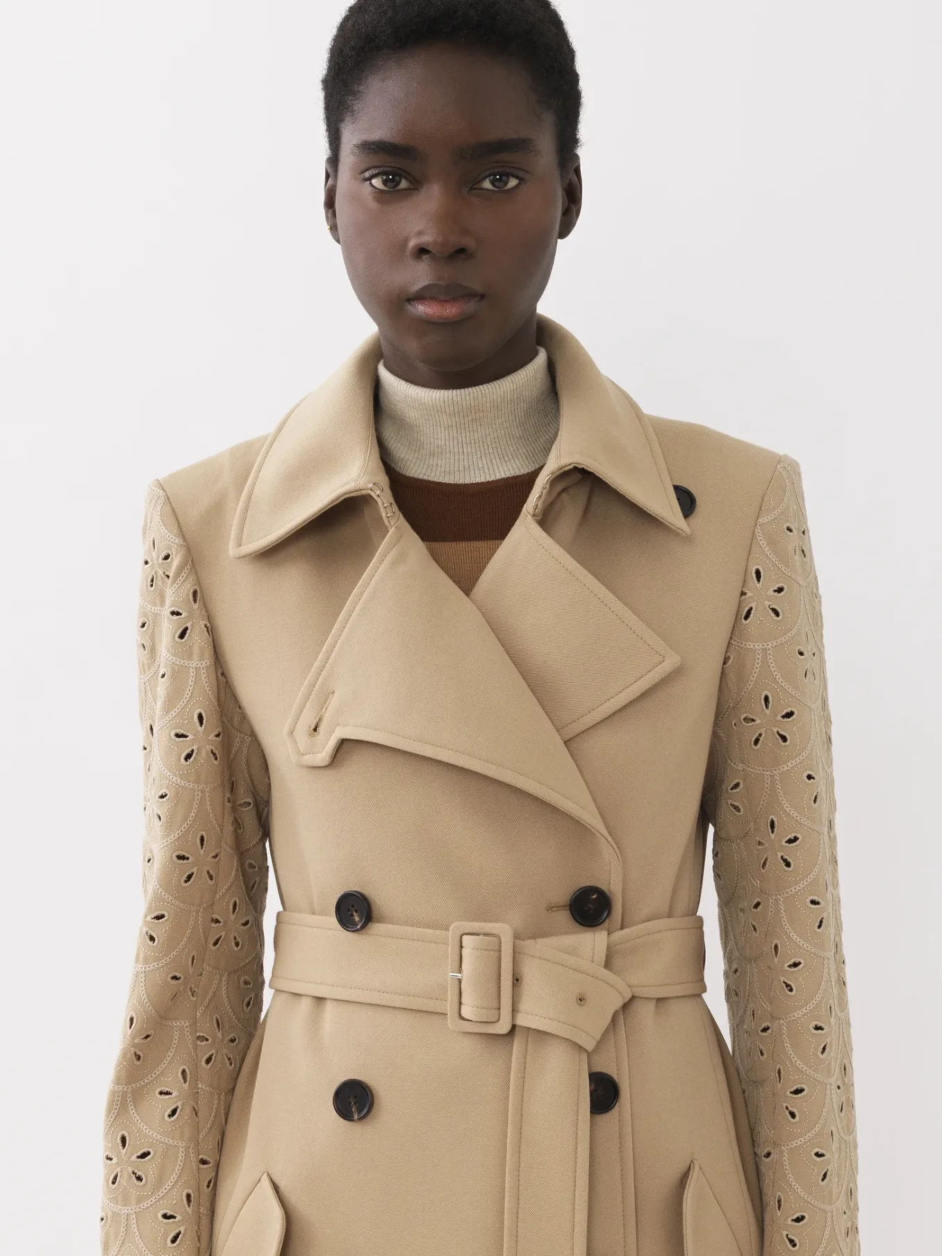 Women Chloé Midi Trench Coat