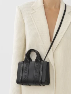 Women Chloé Mini Woody Tote Bag